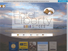 Tablet Screenshot of libertyhotelsitges.com